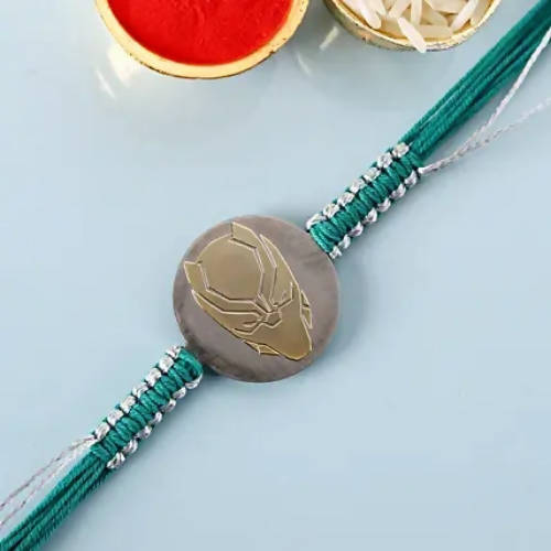 Black Panther Rakhi & Amul Hazelnut Chocolate