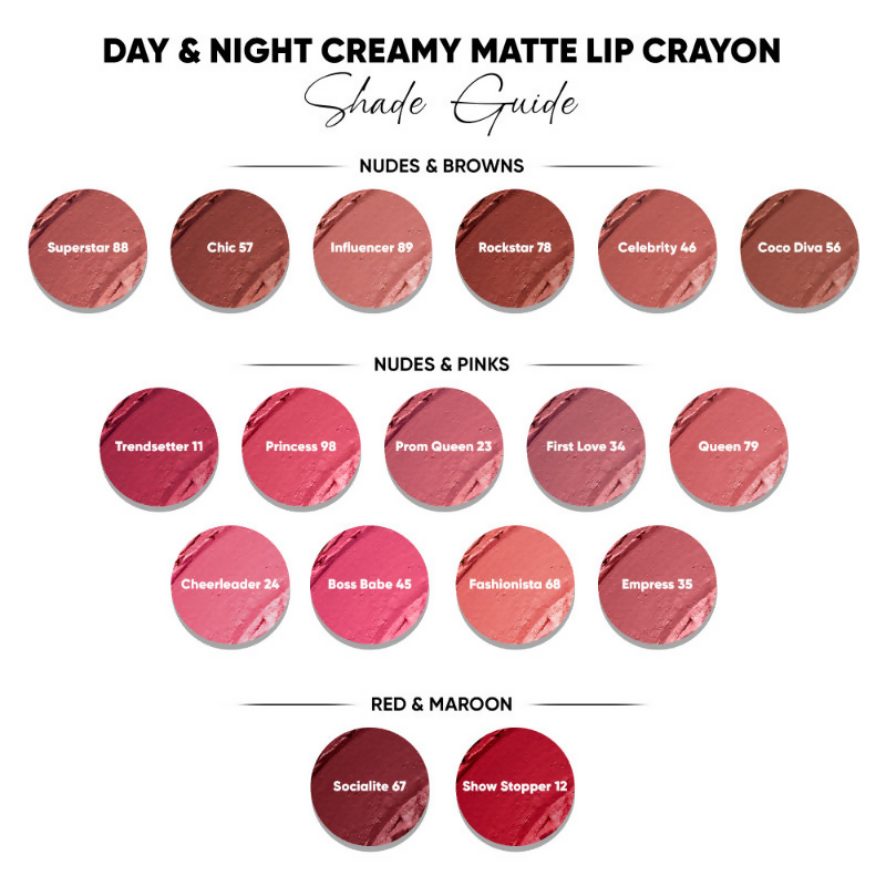 Parul Garg Beauty Day & Night Creamy Matte Lip Crayon - Boss Babe 45