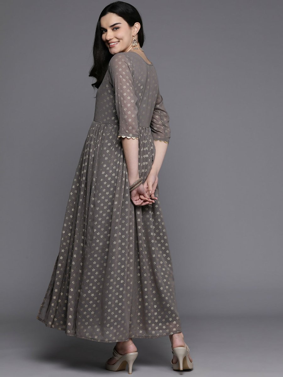 Ahalyaa Women's Traditional wear Kurta Set - Grey