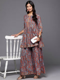 Ahalyaa Women's Traditional Wear Co-ods - Teal Blue