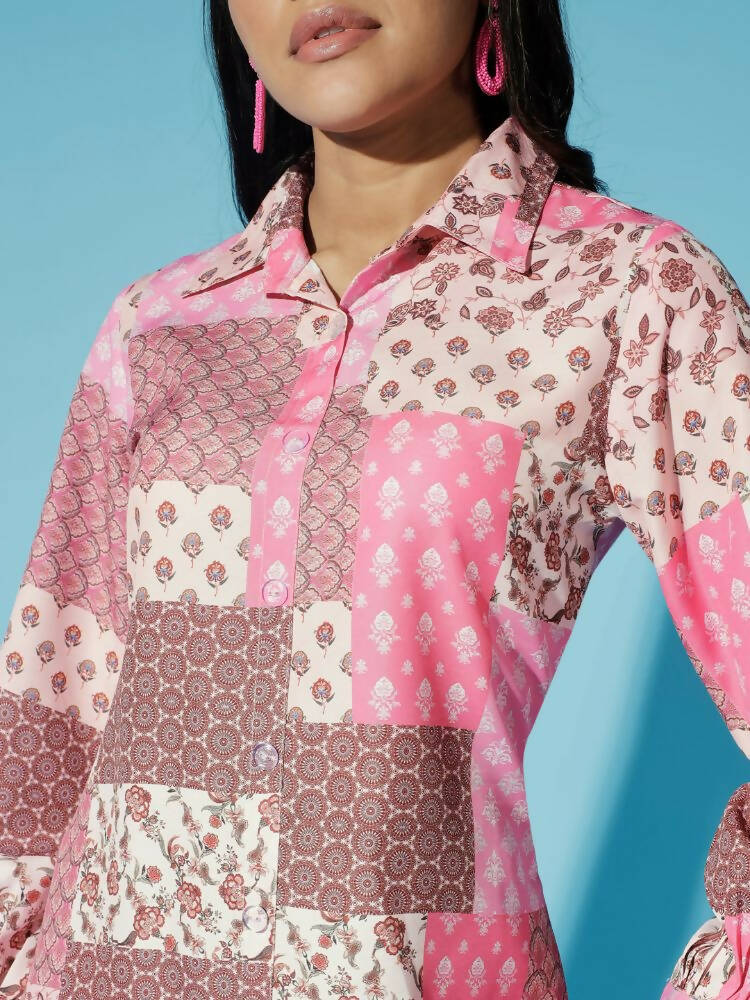 Myshka Women Multi - Printed Bling & Sparkly Co-Ords