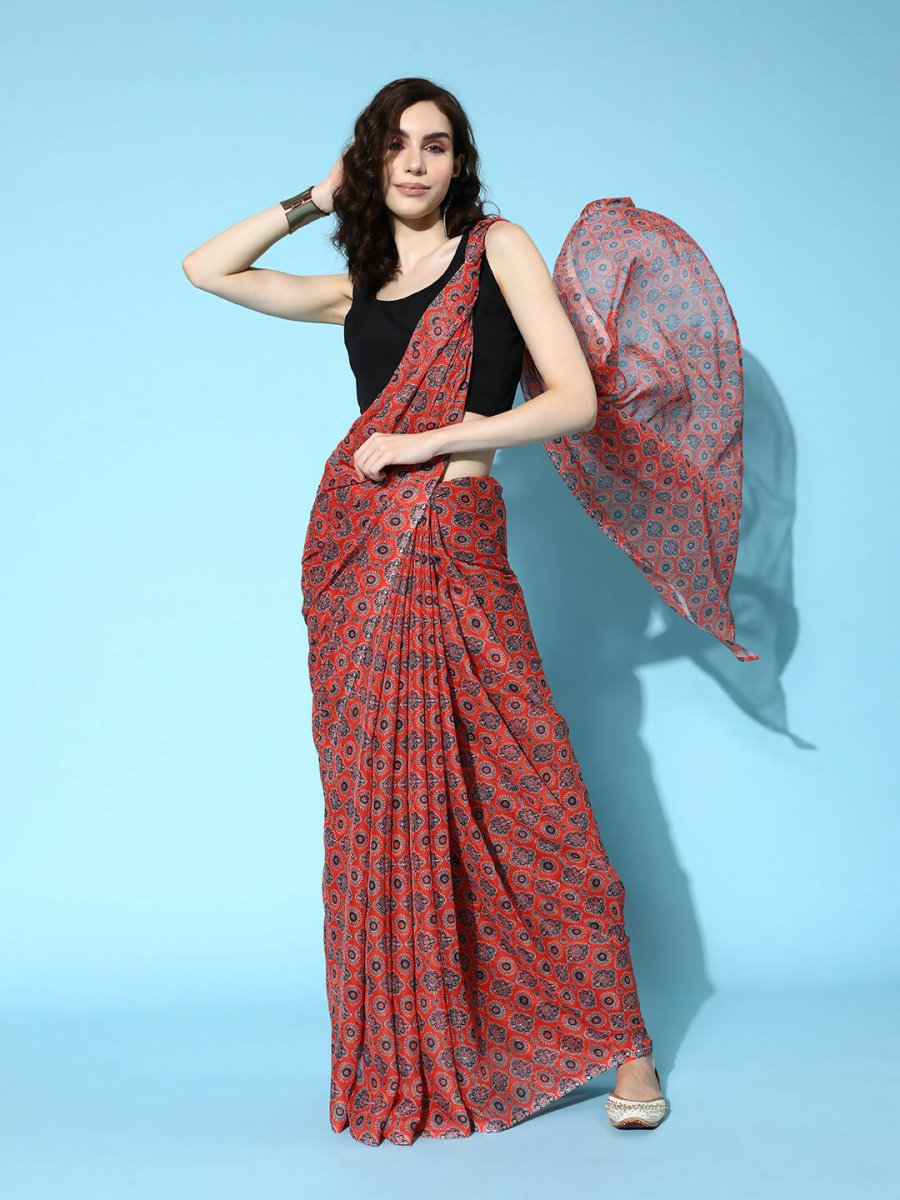Ahalyaa Women's Traditional wear Saree - Mustard