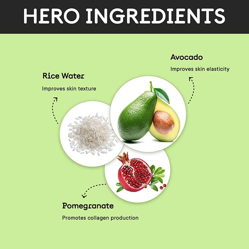 Quench Botanics Bravocado Deep Cleansing Clay Mask With Avocado, Rice Water & Pomegranate - Korean Skincare