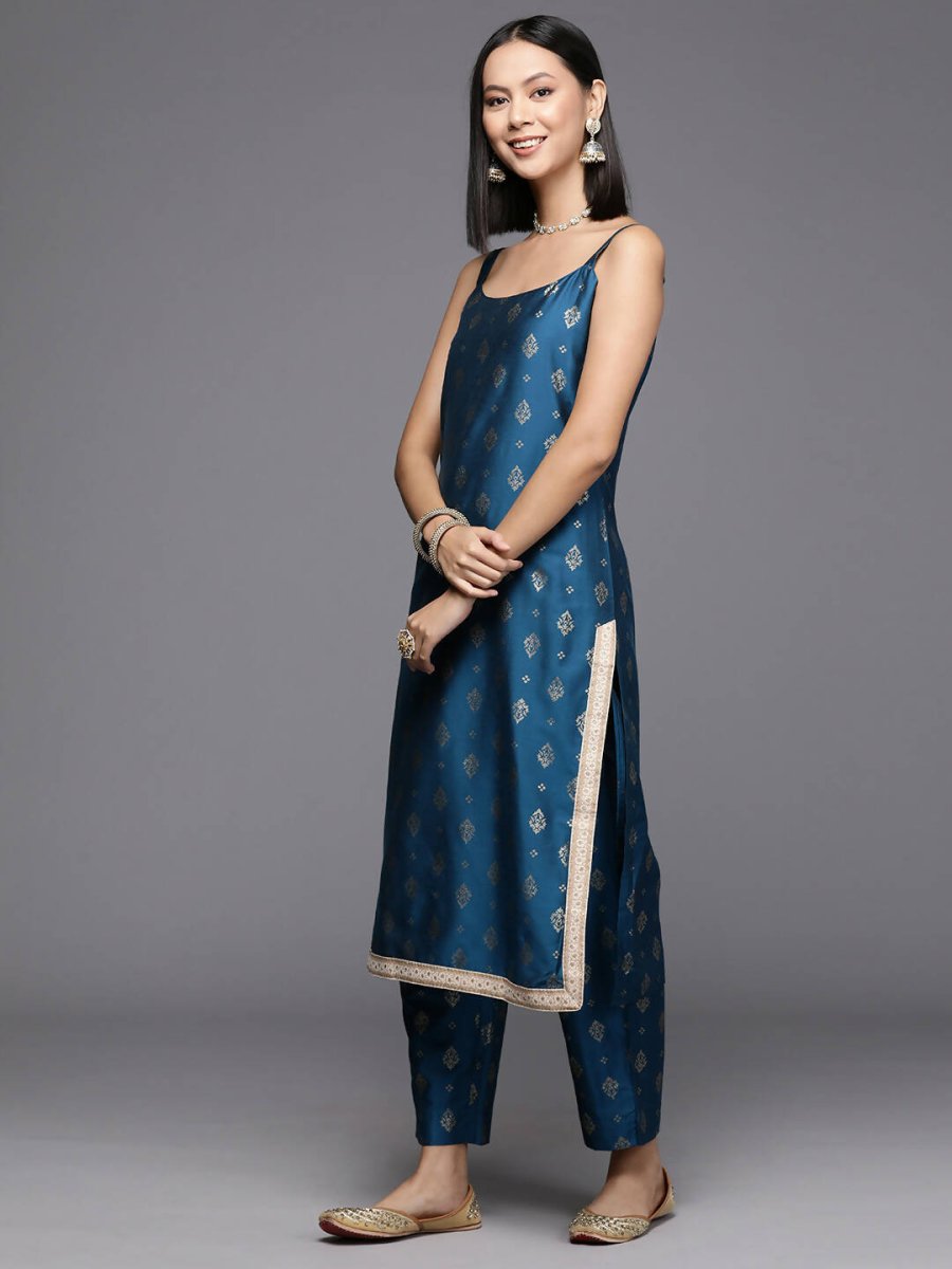 Ahalyaa Women's Traditional wear Kurta Set - Blue