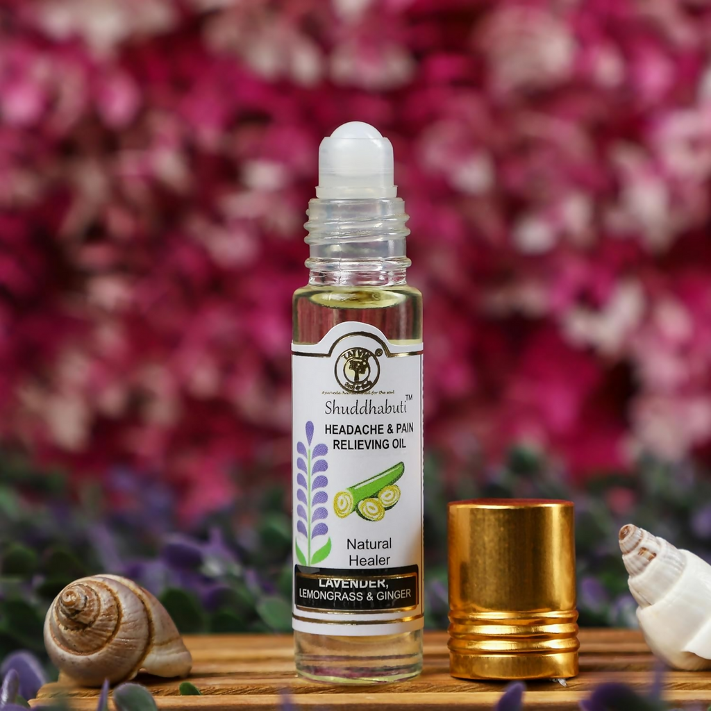 Tatvik Ayurveda Shuddhabuti Headache & Pain Releiving Oil (Lemongrass, Ginger & Tulsi)