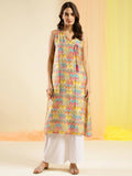 Women Multicolor Angrakha Poly Chanderi Printed Kurta - Shurma