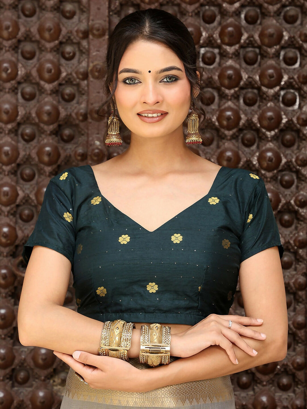 Shree Shyam Fashion Grey Cotton Saree