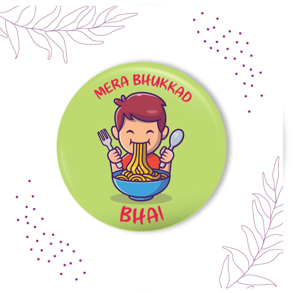 Indianvibez Bhukkad Bhai Metal Rakhi with Fridge Magnet - Kids Rakhi