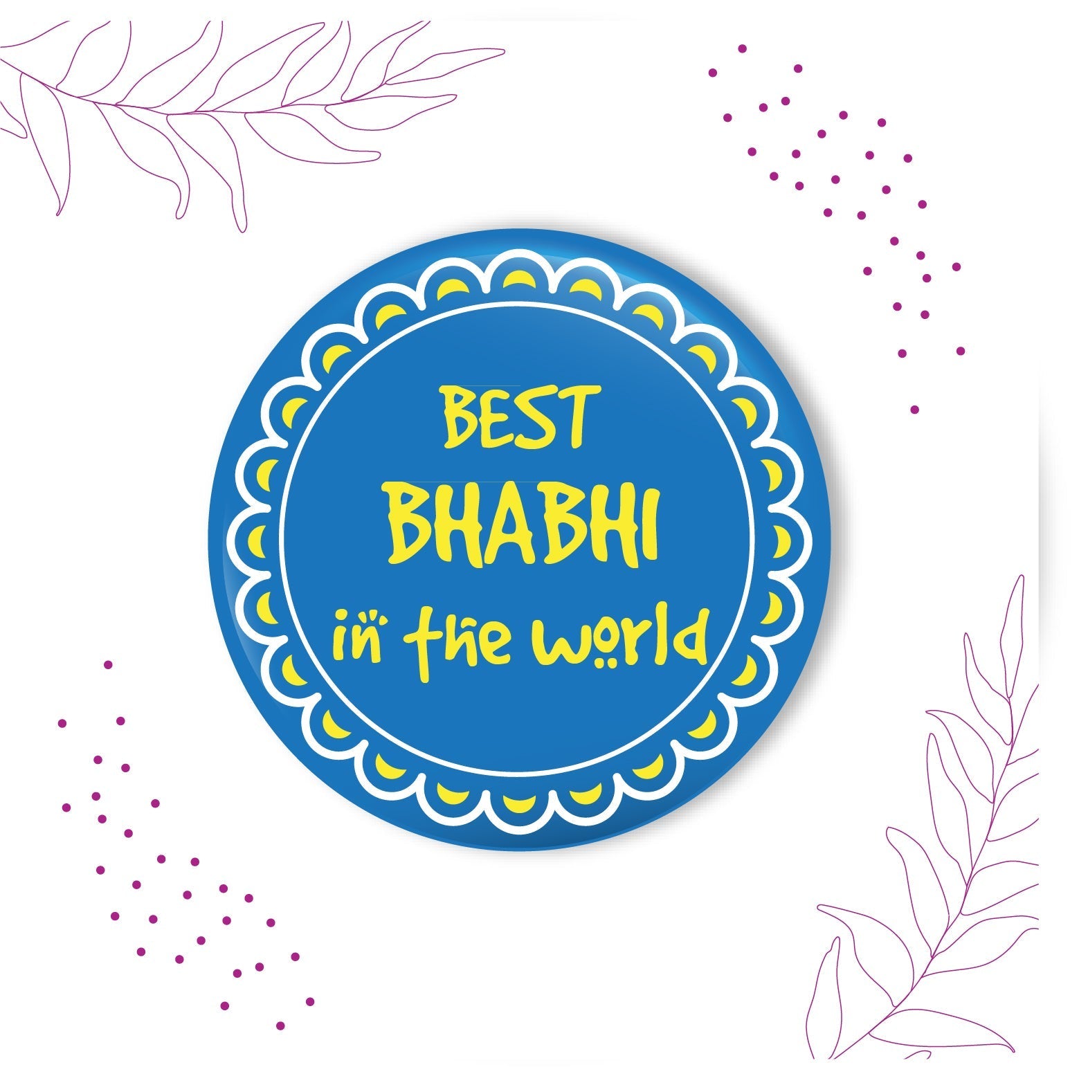 Indianvibez Super Bhaiya Wooden Rakhi, Superman Rakhi for Brother - Kids Rakhi