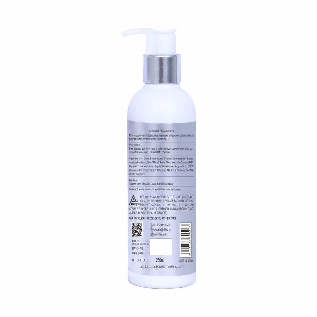 Hi9 Goats Milk Shower Cream