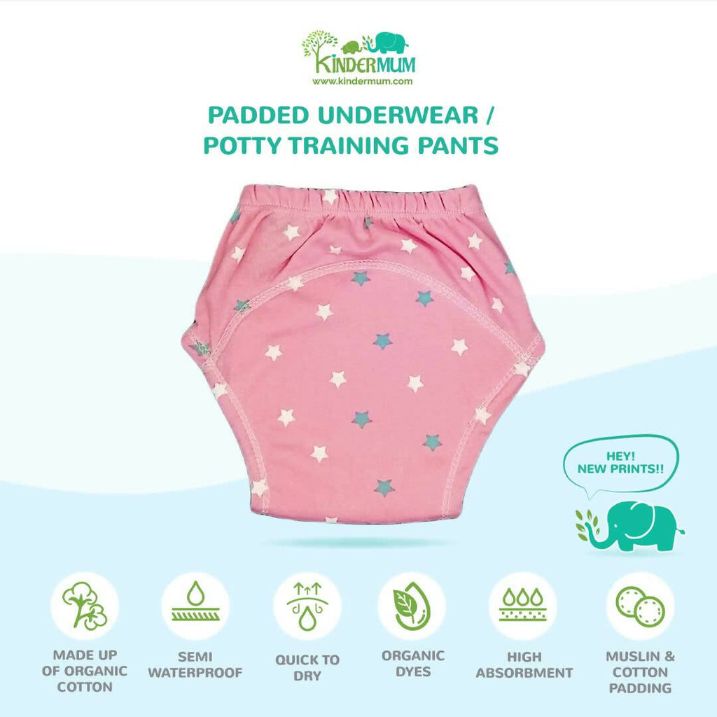 Kindermum Polka-Stars Set Of 2 Training Pants For Kids