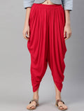 Cheera Women’s Red Dhoti Pant CH10D