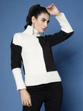 Women Winter Off White Acrylic Sweater - Wool Trees