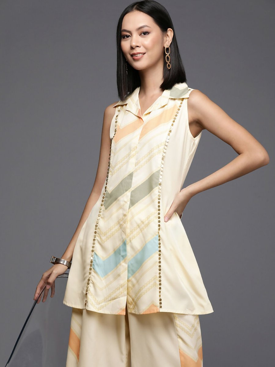 Ahalyaa Women's Traditional Wear Co-ods - Off-white