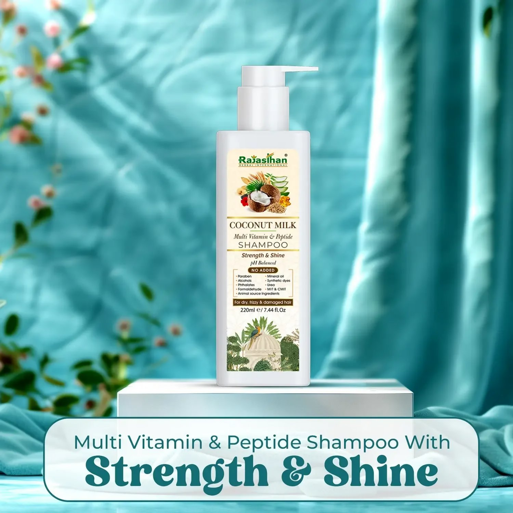 Rajasthan Herbals Coconut Milk Multi Vitamin & Peptide Shampoo