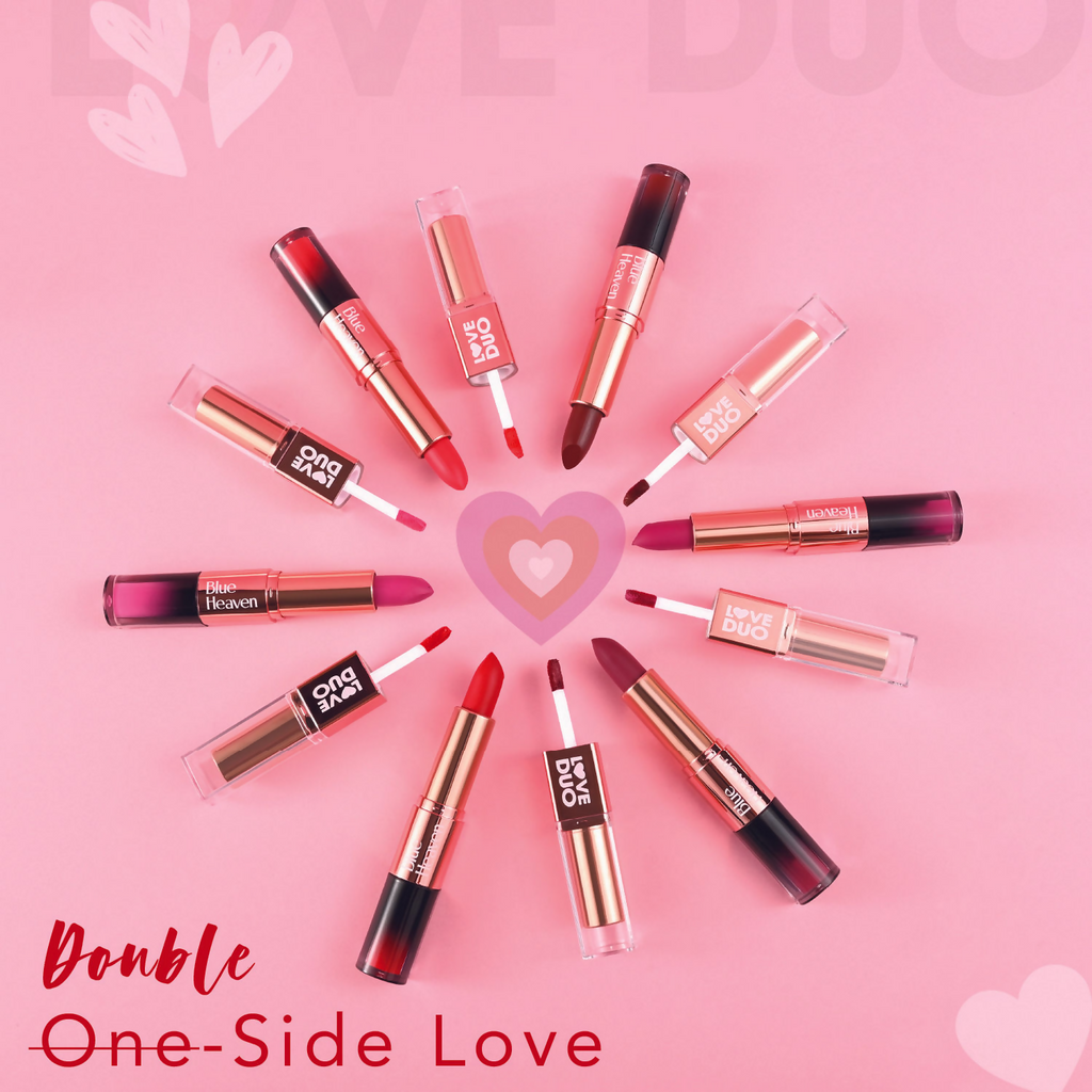 Blue Heaven Love Duo 2 In 1 Dual Sided Lipstick - 03