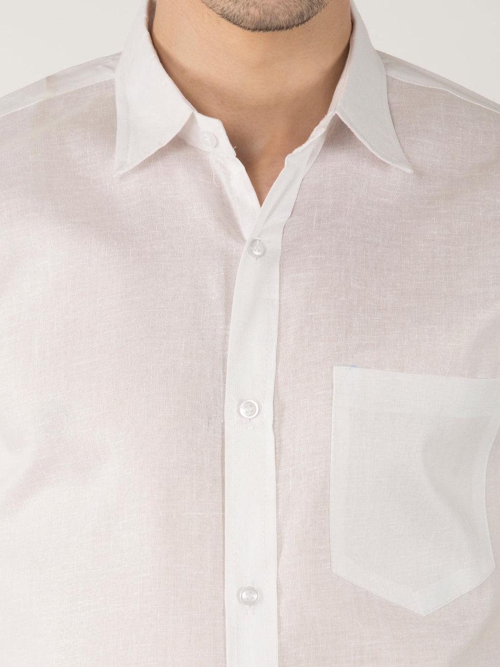 RIAG White Men's Half Sleeves White Shirt