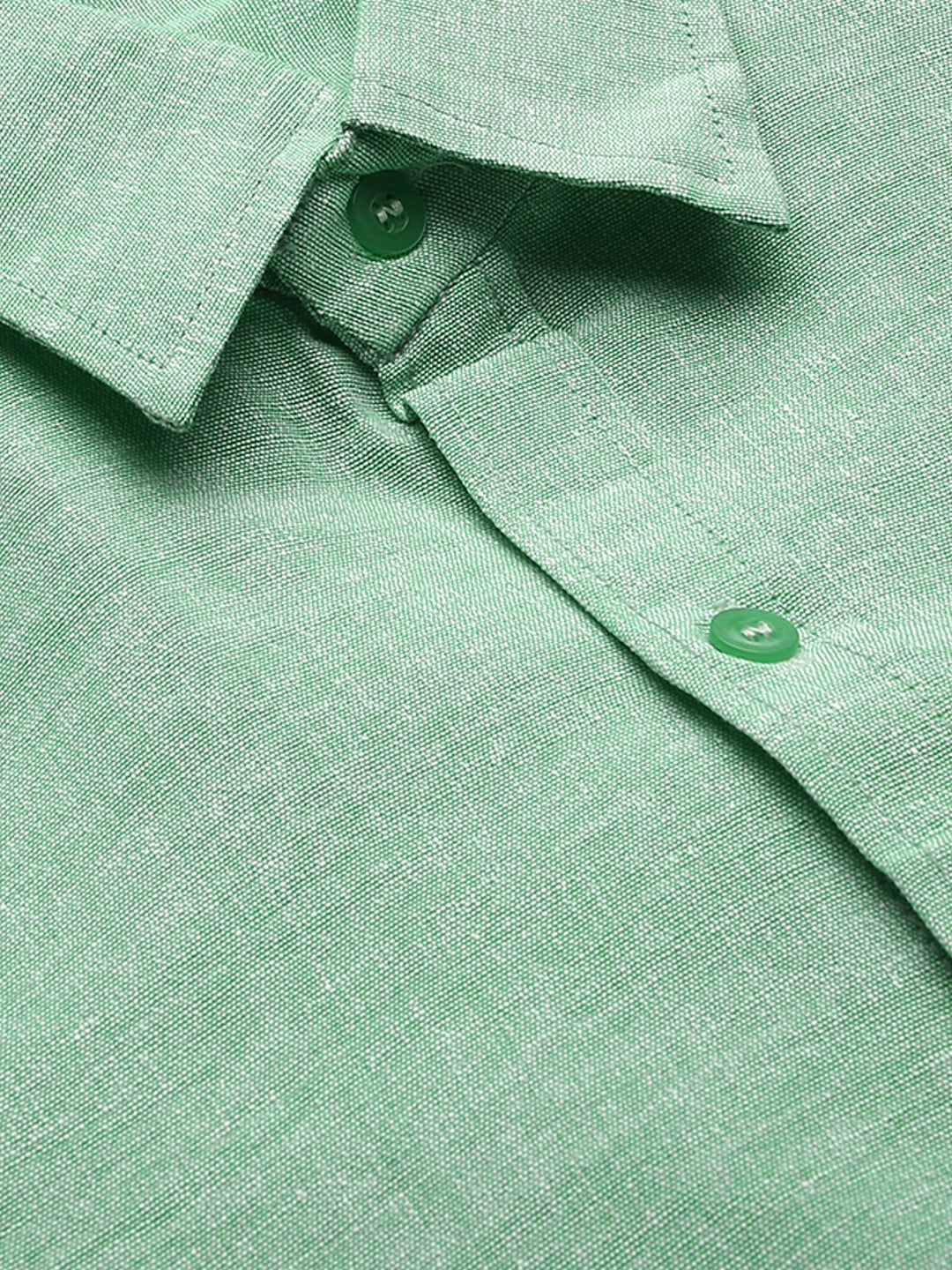 RIAG Green Men's Full Sleeves Solid Shirt