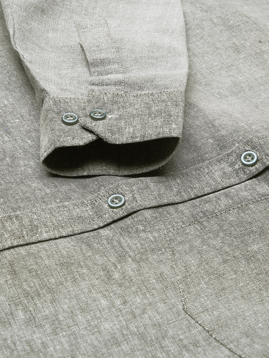 RIAG Grey Men's Full Sleeves Solid Shirt