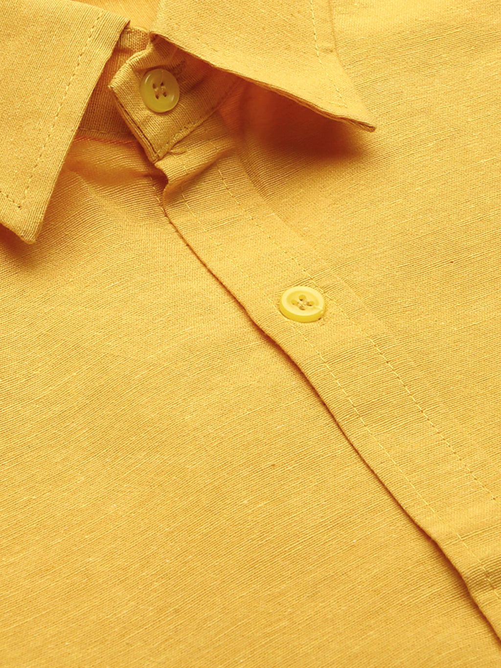 RIAG Yellow Men's Full Sleeves Solid Shirt