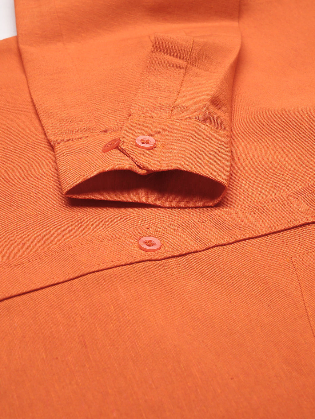 RIAG Orange Men's Full Sleeves Solid Shirt