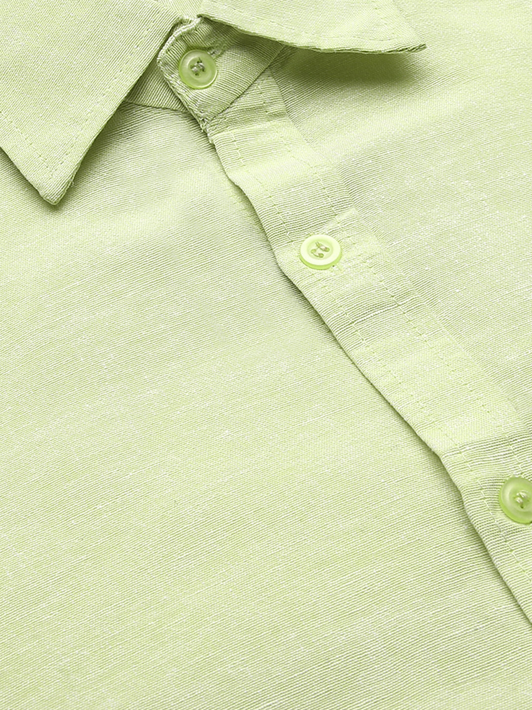RIAG Green Men's Full Sleeves Solid Shirt