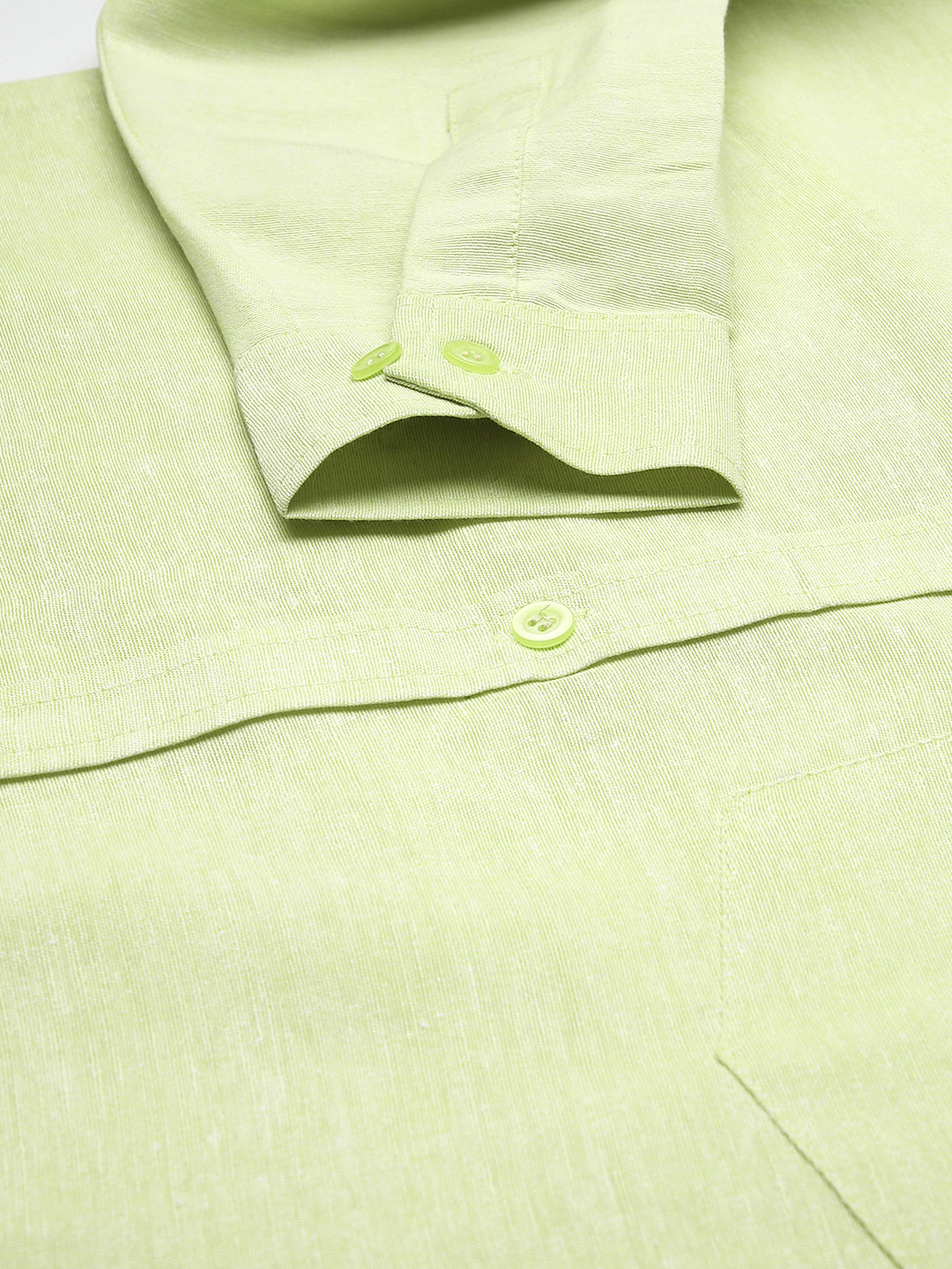 RIAG Green Men's Full Sleeves Solid Shirt