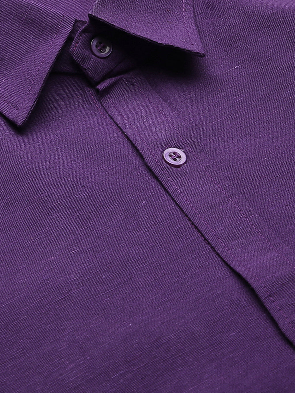 RIAG Purple Men's Full Sleeves Solid Shirt