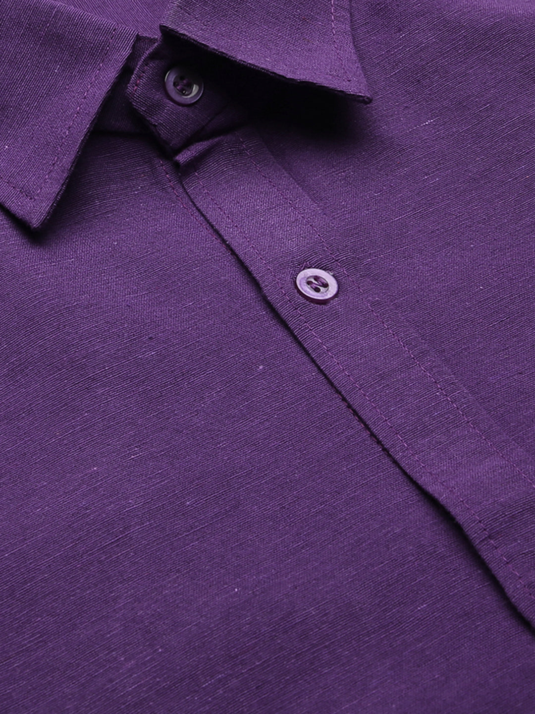 RIAG Purple Men's Full Sleeves Solid Shirt