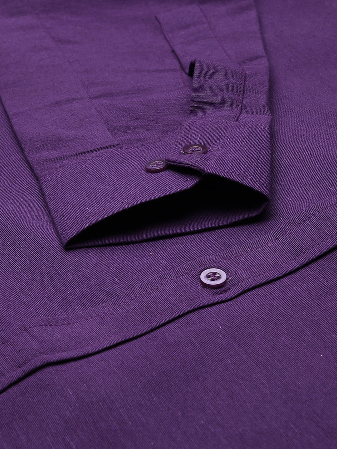 RIAG Purple Men's Full Sleeves Solid Shirt