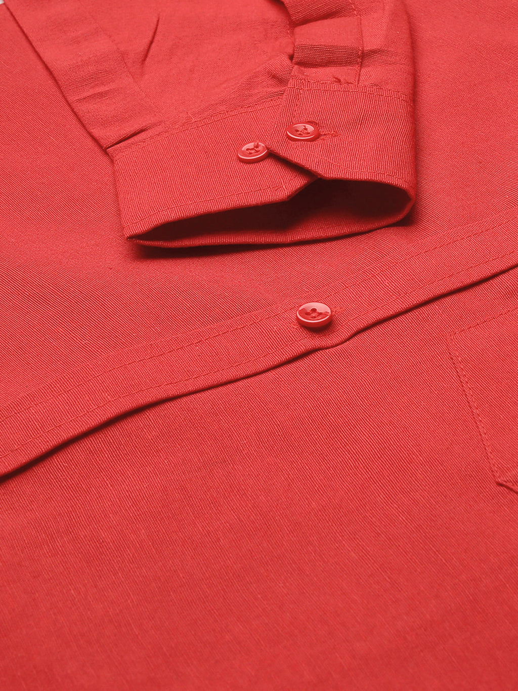 RIAG Red Men's Full Sleeves Solid Shirt