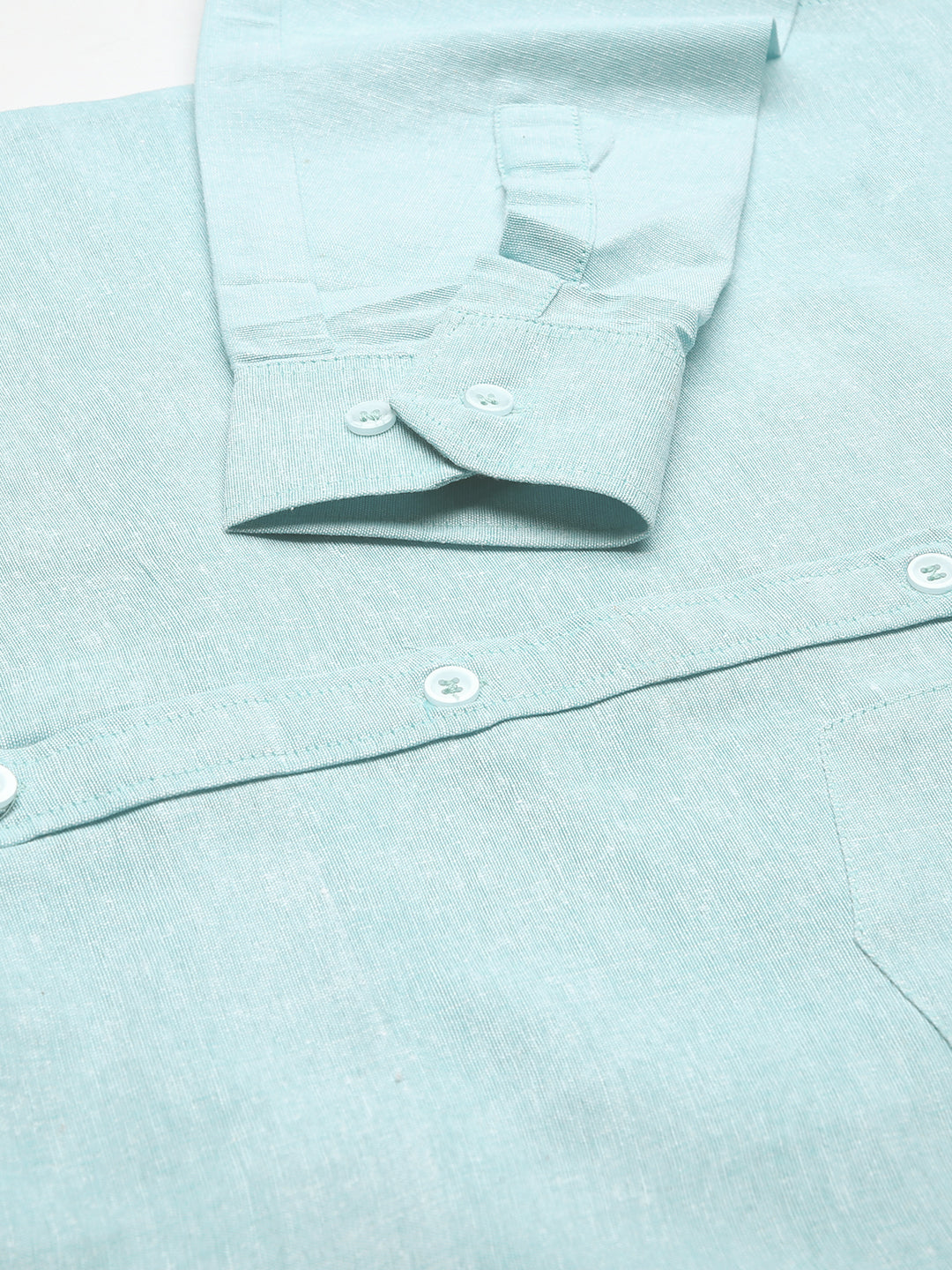 RIAG Light Blue Men's Full Sleeves Solid Shirt