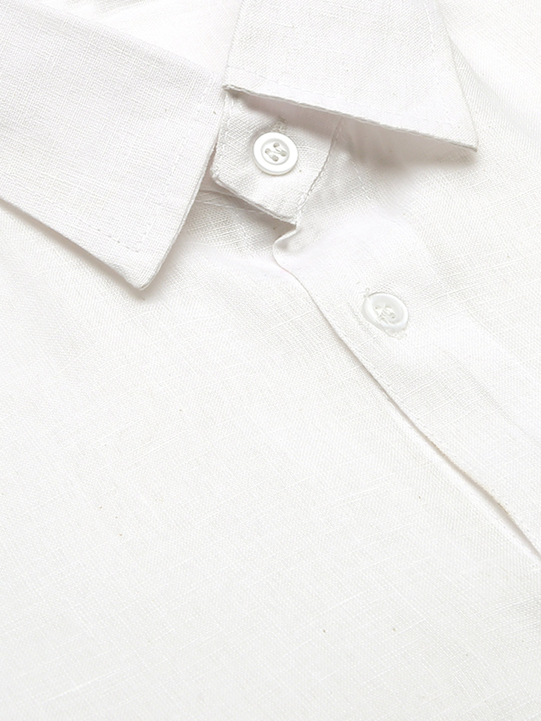 RIAG White Men's Full Sleeves Solid Shirt