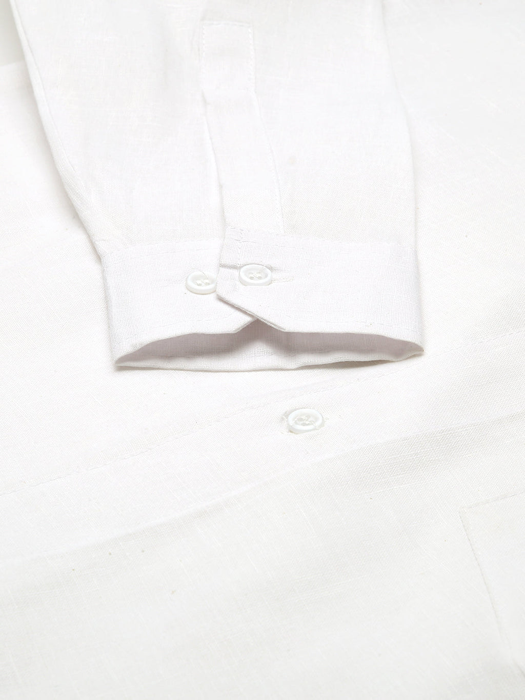 RIAG White Men's Full Sleeves Solid Shirt
