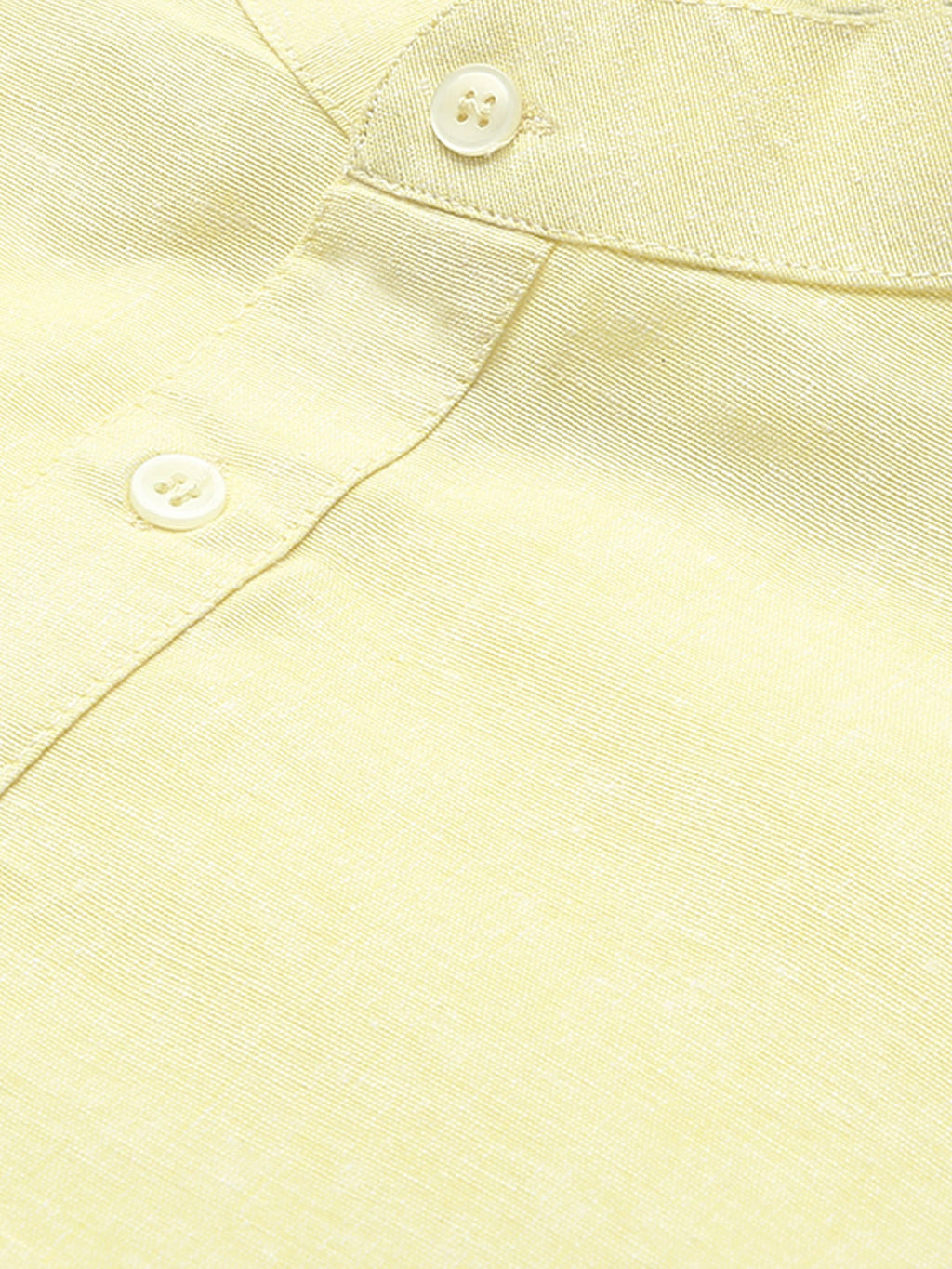 RIAG Men's Yellow Cotton Short Ethnic Kurta