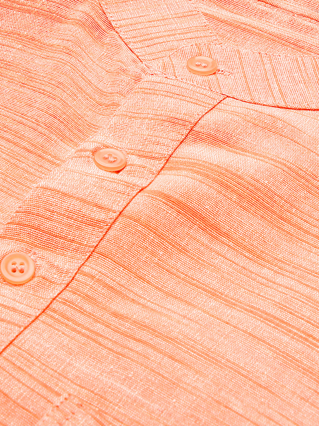 RIAG Men's Orange Cotton Long Ethnic Kurta