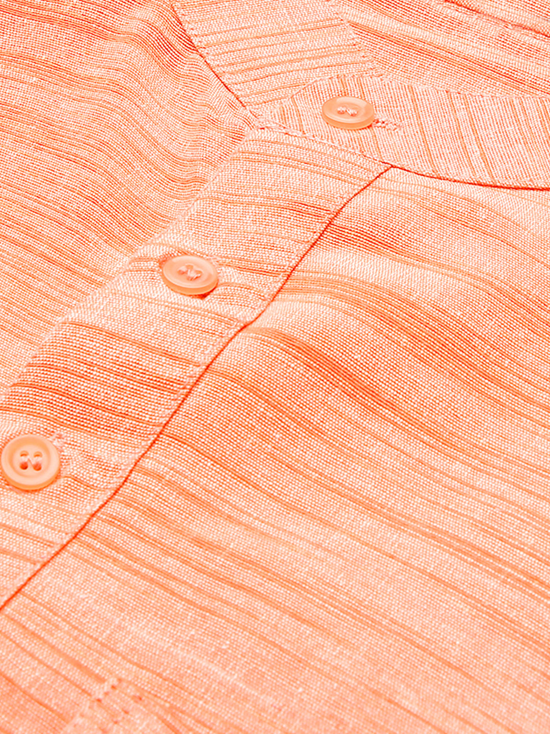 RIAG Men's Orange Cotton Long Ethnic Kurta