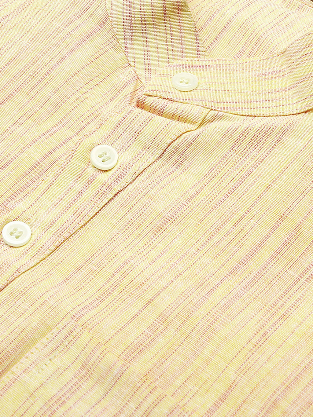 RIAG Men's Beige Cotton Long Ethnic Kurta