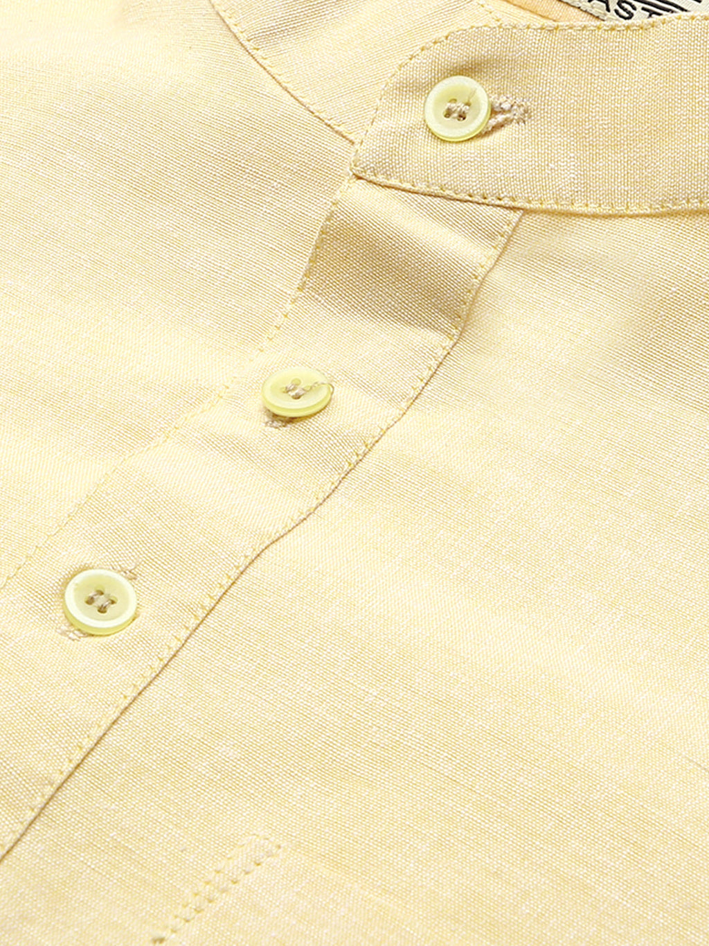 RIAG Men's Beige Cotton Short Ethnic Kurta