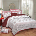 Rudra Bazaar Pink 210 TC Cotton Double King Bedsheet With 2 Pillow Covers
