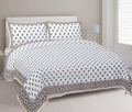 Rudra Bazaar Brown 210 TC Cotton Double King Bedsheet With 2 Pillow Covers