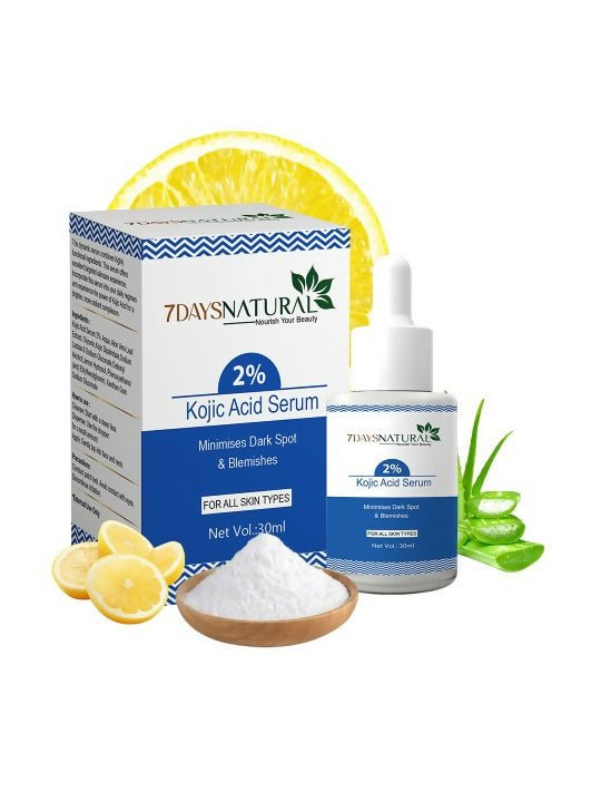 7 Days 2% Kojic Acid Face Serum with Niacinamide for Dark Spots Pigmentation