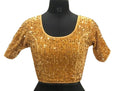 Vamika Brown Velvet Sequence Blouse