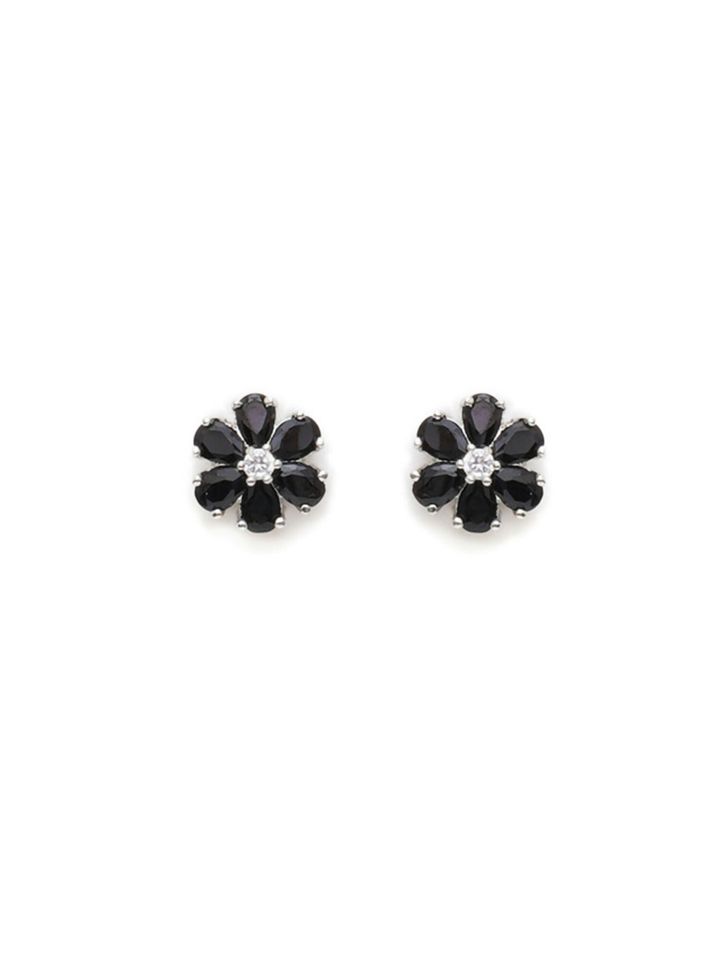 stone stud (Black and white) - Ruby Raang