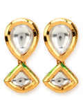 Gold-Toned Circular Studs Earrings - Ruby Raang
