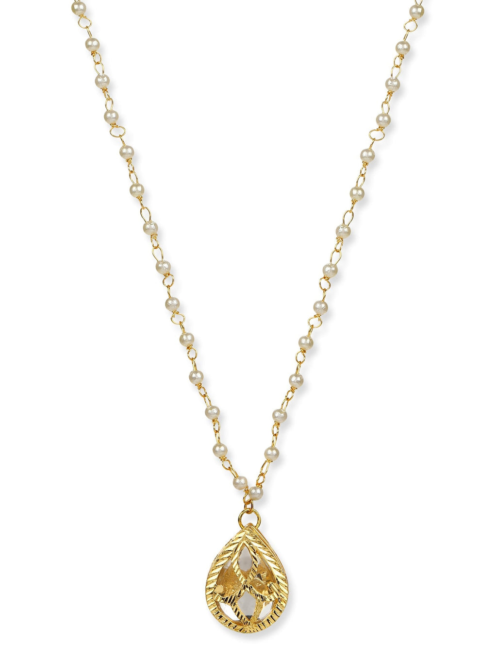 Women's Gold-Polished Chain Necklace - Ruby Raang