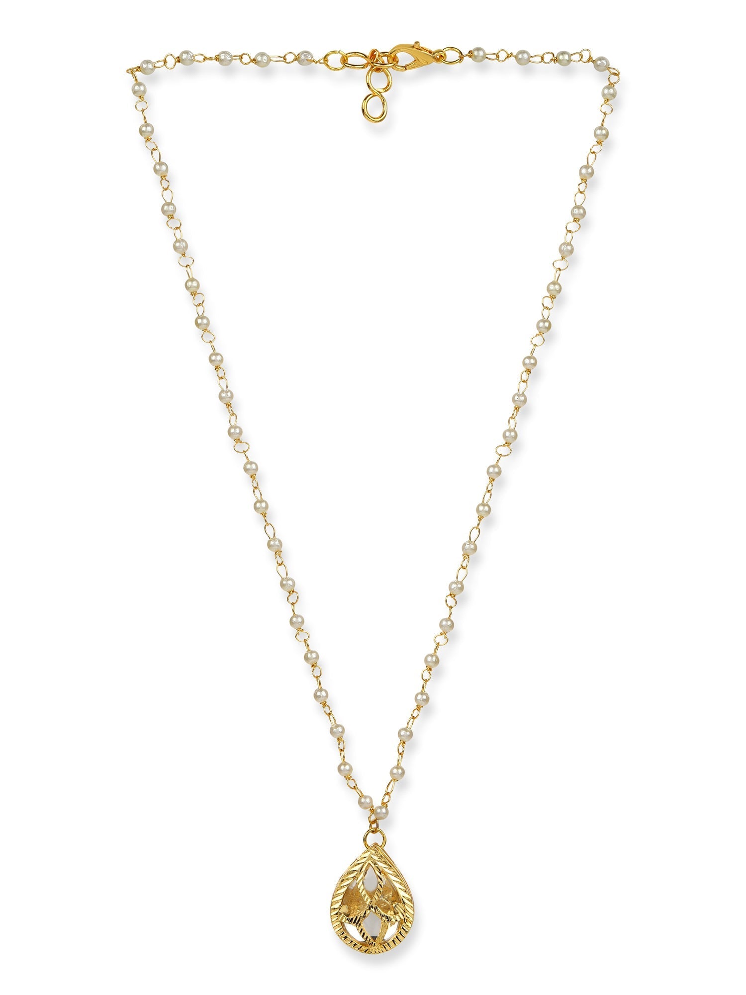 Women's Gold-Polished Chain Necklace - Ruby Raang