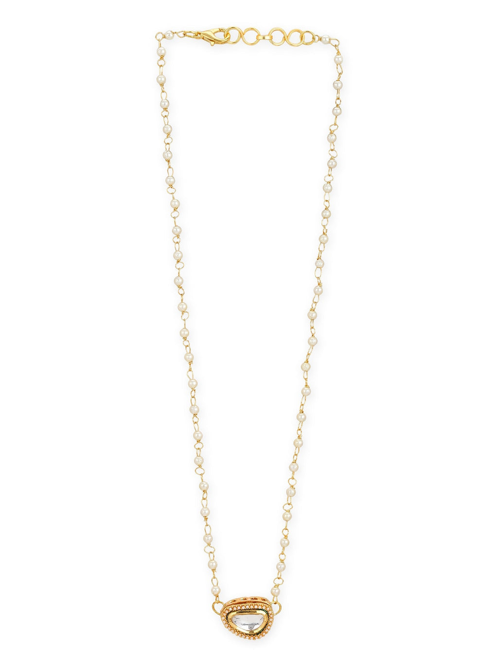 Gold-Polished White Brass Chain - Ruby Raang