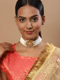 Gold-Toned Gold-Toned Brass Gold-Polished Handcrafted Necklace - Ruby Raang