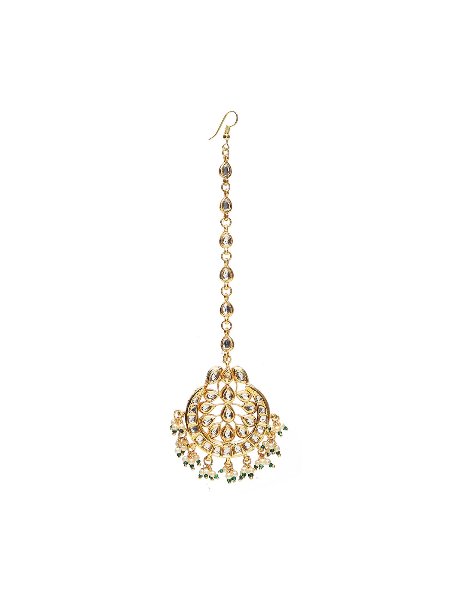 Kundan Chand Maang Tikka - Ruby Raang